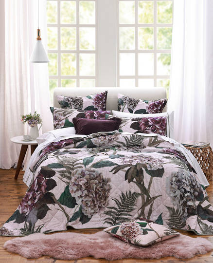 MM Linen - Heidi Bedspread Set - Matching Cushions and Quilted Eurocase Set Extras